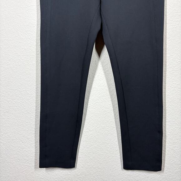 Veronica Beard Size 4 Zip Back High Waisted Leggings Pants Black Nylon Blend - Picture 6 of 9